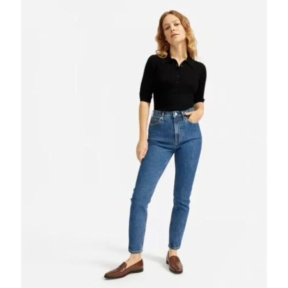 Everlane Womens The High Rise Skinny Jeans Size 24 Ankle - Picture 3 of 8